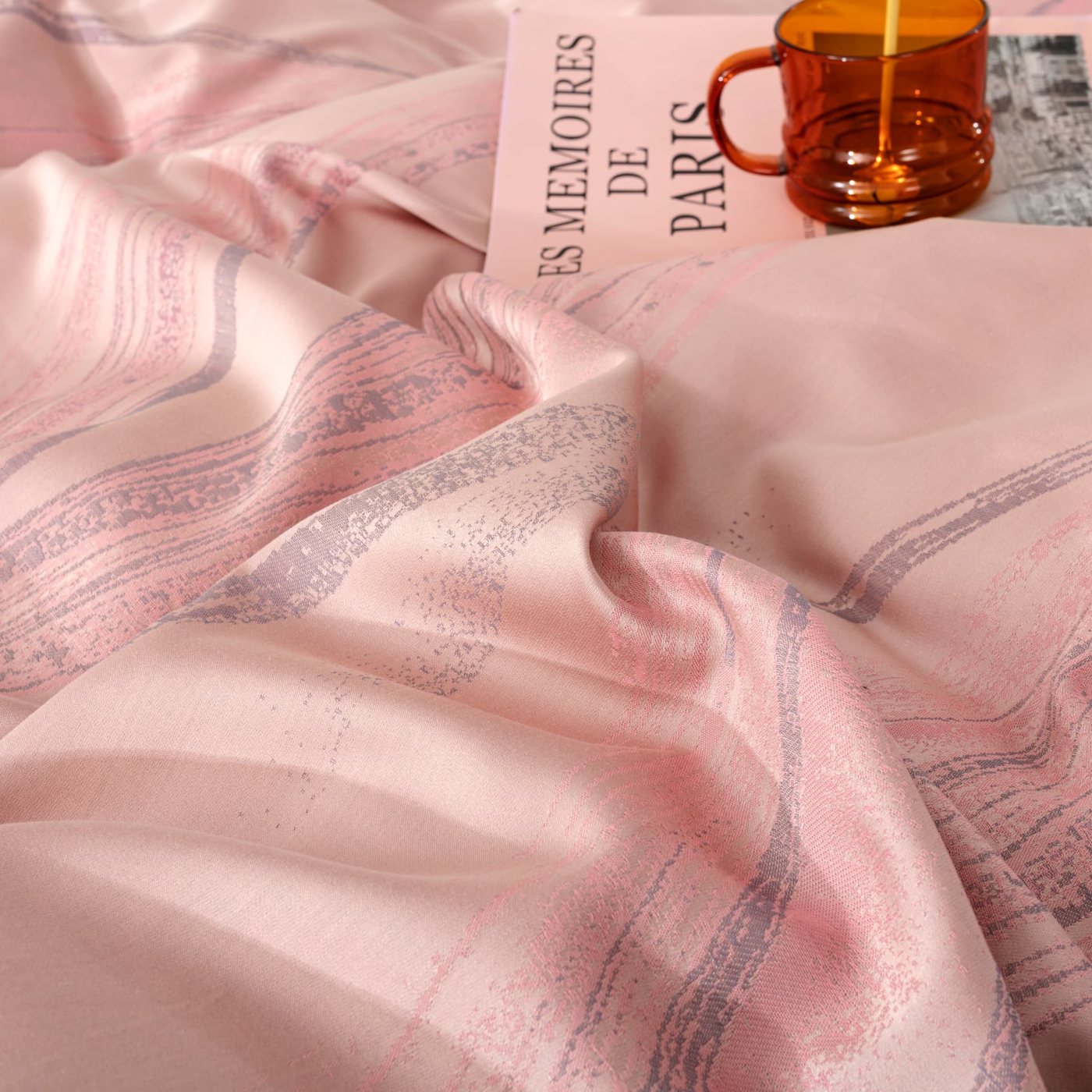 Tencel cotton jacquard pattern detail